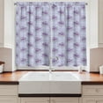 thumbnail image 2 of Ambesonne Vintage Kitchen Curtains, Antique Waves Roses, 55"x45", Pale Blue Lavender, 2 of 3