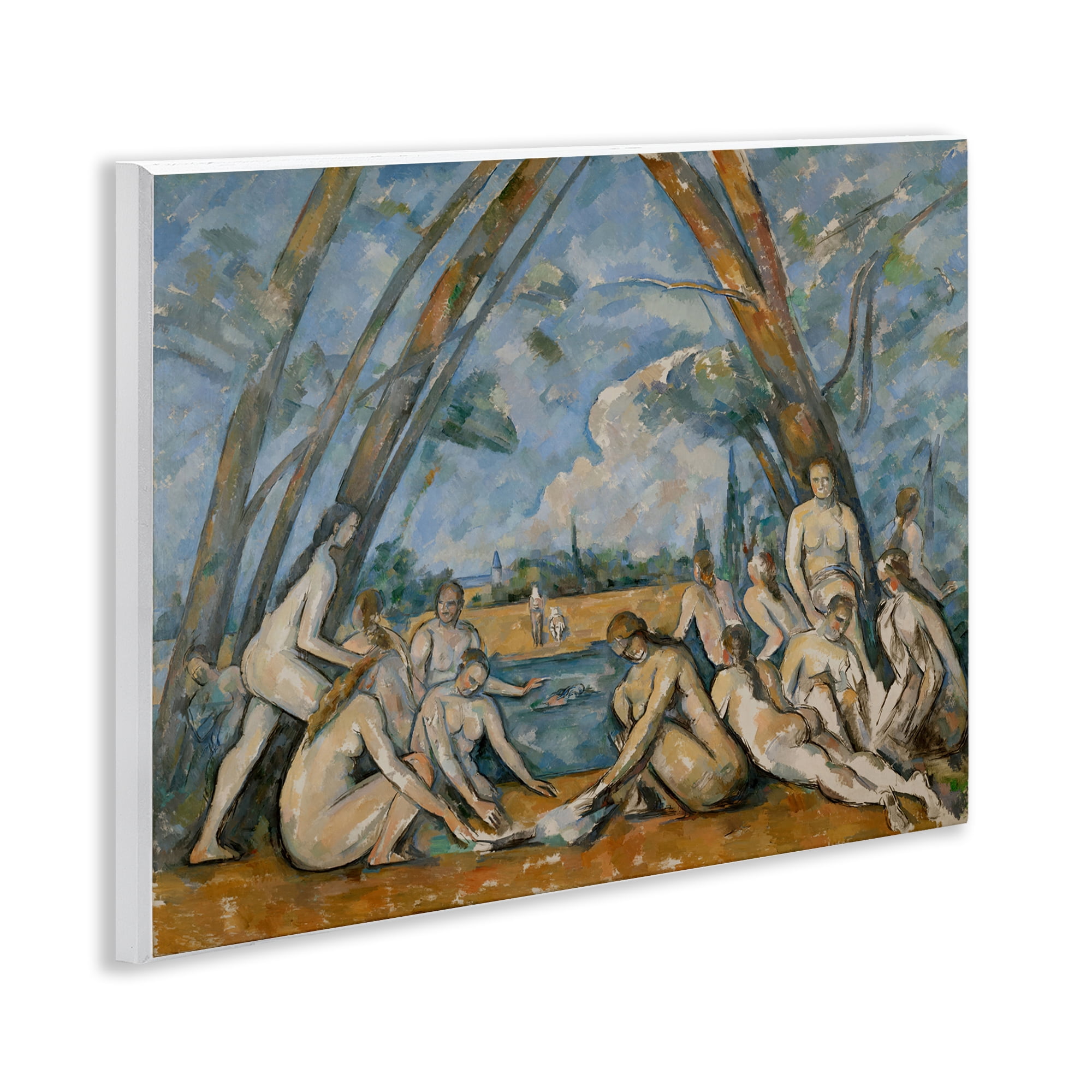 Stupell Industries Classic Cezanne Large Bathers People Painting Unframed Art Print Wall Art, 14 x 11