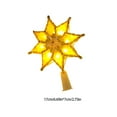thumbnail image 3 of EGNMCR Christmas Tree Topper Lighted with LED Star Decorations Projector Silver Gold Star Tree Topper Night Light Projector for Indoor Outdoor Christmas Tree Decorations, 3 of 5