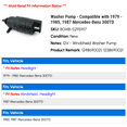 thumbnail image 2 of Washer Pump - Compatible with 1979 - 1985, 1987 Mercedes-Benz 300TD 1980 1981 1982 1983 1984, 2 of 3