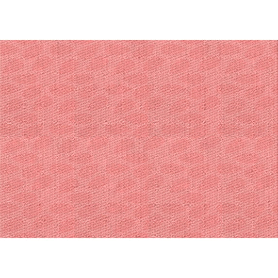 Ahgly Company Indoor Rectangle Patterned Light Coral Pink Area Rugs, 5' x 8'