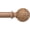 Natural Wood, variant on Curtain Rod 36-122 Inch, Boho Decorative 1 Inch Wood Rustic Curtain Rods for Windows, Adjustable Heavy Duty Long Vintage Window Treatment Rods, Imitation Weathered Wood Grain Leaf Finials