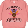 thumbnail image 3 of Inktastic Thanksgiving Big Sis Announcement Turkey Toddler Sweatshirt, 3 of 4