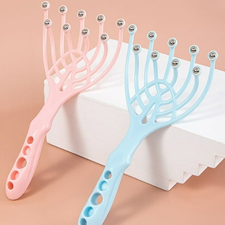 Beaupretty 2pcs Deep Scalp Massager Head Massage Tool PP Assorted Color For Headache Relief Home Use
