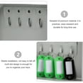 thumbnail image 3 of KONTONTY Compact White Key Lock Box Wall Mount for Efficient Key Storage in Car Dealerships and Repair Shops, 3 of 8