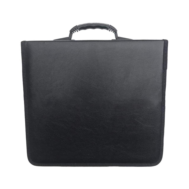 Caja protectora portátil DVD Vcd libro de folletos que lleva la cartera para 400 piezas de cuero sintético Hugo mangas portátiles
