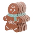 thumbnail image 2 of MasteelfCA 50PCS Christmas Hanging Tag Gingerbread Man Tags for Gift DIY Xmas Present Wrap and Label Package, 2 of 7