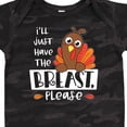 thumbnail image 4 of Inktastic I'll Just Have the Breast, Please Cute Turkey Boys or Girls Baby Bodysuit, 4 of 5