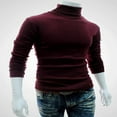 thumbnail image 4 of Pull Col Roulé pour Hommes Pull Décontracté Tricoté, 4 of 4