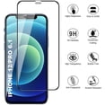 thumbnail image 2 of Tempered Glass Protective Film for iPhone 12 / Pro [6.1 Inch], High Quality Tempered Glass [2 pieces] [Full Coverage] [2.5D Round Edge] [HD Clear] [9H Hardness], 2 of 7