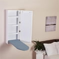thumbnail image 6 of CRO Decor Modern Wood Ironing Board with 4 Storage Cabinets in White, 6 of 9