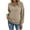 Khaki, variant on BiZtdJrK Half Zip Pullover Women Lapel Long Sleeve Workout Sweatshirts Loose Fit Casual Fall Sweatshirt with Pockets Green S
