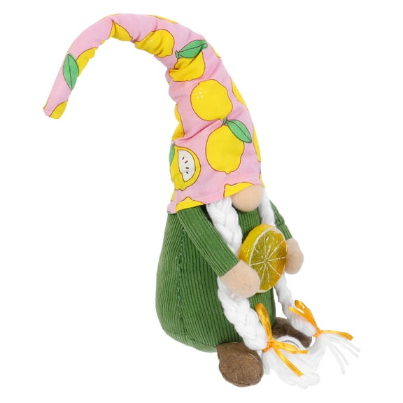 Lemon Doll Plush Home Decor Desktop Ornament Holiday Stuffed Animal Gnome Decoration