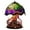 color, variant on 3D Painting Mushroom Table Lamp, 5.9 Inch Hight Stained Plant Series Night Light, 3D Bohemian Resin Mushroom Decorative Bedside Lamp for Bedroom Living Room Home Office Decor Gift