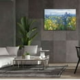 thumbnail image 6 of Epic Graffiti 'Blue And Yellow Flower Field' by Carol Rowan, Giclee Canvas Wall Art, 60"x40", 6 of 8