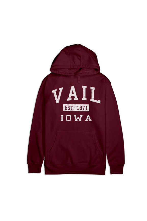 Vail Iowa Classic Established Premium Cotton Hoodie