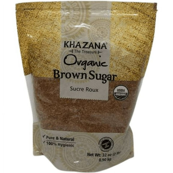 Khazana Organic Brown Sugar - 2 Lb (908 Gm) [FS]