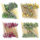 thumbnail image 1 of 100pcs Disposable Bamboo Skewers Food Picks Buffet Cupcake Fruit Fork Party Cake Dessert Salad Vegetable Sticks Toothpick Skewer, 1 of 2