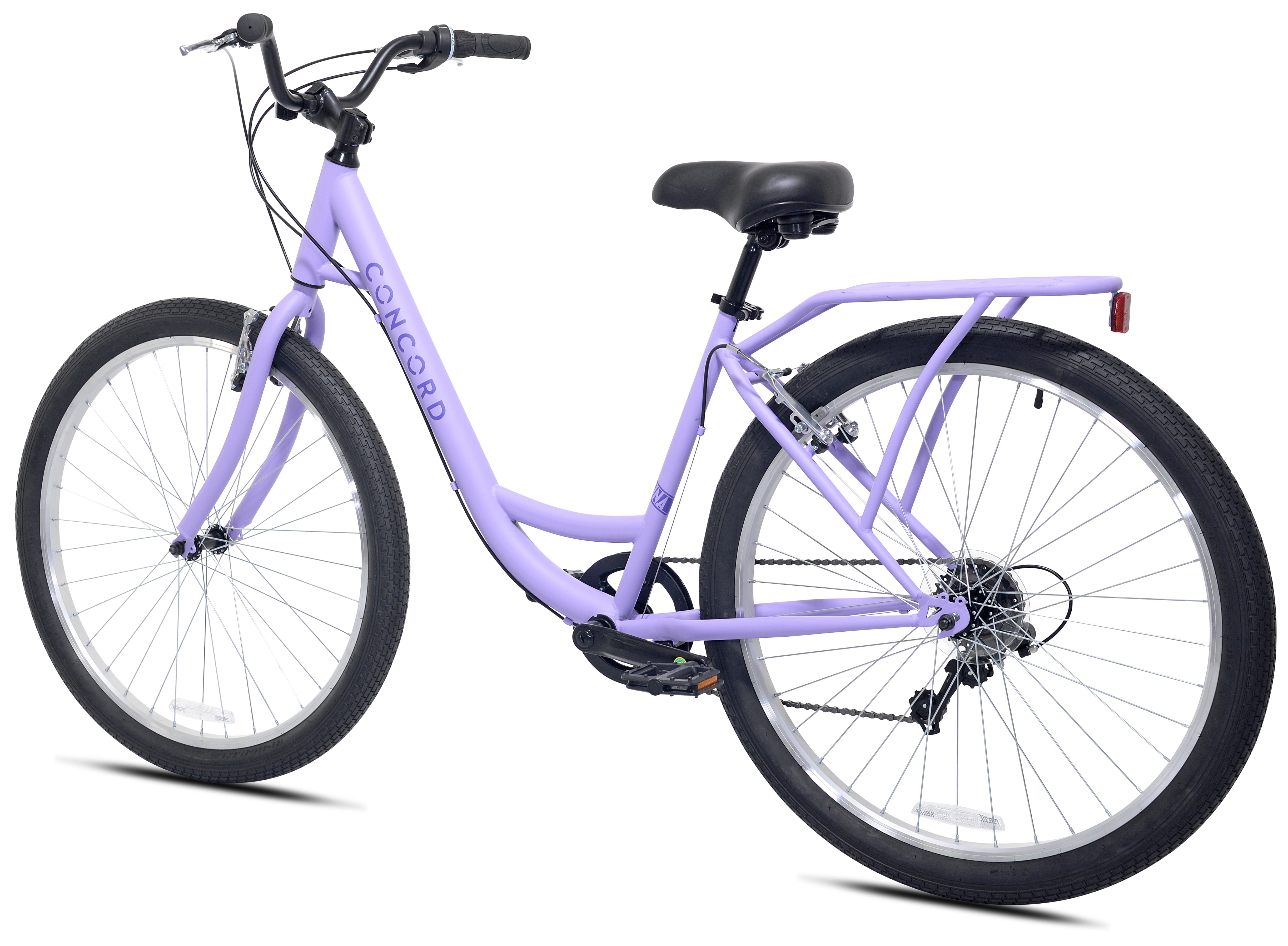 Concord 27.5" Laguna Comfort Bike, 27.5" Wheels, Fits Teen & Adult Riders 5'4"-6'2", Unisex, Purple, Online Only