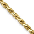 thumbnail image 3 of 14K Yellow Gold 4mm Diamond Cut Rope with Lobster Clasp Chain Necklace Size 26, 3 of 4