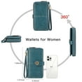 thumbnail image 5 of FALAN MULE Women Leather Wallet Large Capacity Bifold RFID Blocking Card Holder with Zipper Coin Pocket, 5 of 9