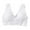 White, variant on Utoimkio Wireless Bras for Women Front Closure Push Up Bras for Women No Underwire Comfort Breathable Everyday Bras