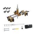 thumbnail image 3 of Kit de abridor de orificios para cerradura de puerta, herramienta de plantilla de cubierta antipolvo de silicona para reparación de puertas de hotel con 5 cabezas, 3 of 8