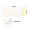 thumbnail image 2 of Unique Bargains Clavier Russe Autocollant Remplacement Clavier Couvercle Fond Clair avec Lettrage Jaune avec Pince à Épiler 2 Pack, 2 of 5