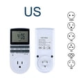 thumbnail image 1 of Electronic Digital Timer Switch 24 Hour Cyclic EU UK AU com FR BR Plug Kitchen Timer Outlet Programmable Timing Socket 220V 120V, 1 of 6