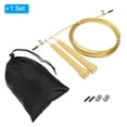 thumbnail image 3 of Unique Bargains Speed Jump Rope Adjustable Speed Skipping Rope with Storage Bag and Spare Parts Gold Tone, 3 of 6