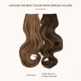 thumbnail image 2 of Invisible Wire Hair Extensions with 3 Clips Long Synthetic Wavy Curly Hairpiece Adjustable Transparent Headband for Women 18 Inch Ash Medium Brown/Ash Blonde Highlights, 2 of 7