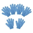 thumbnail image 1 of Guantes de limpieza de baño Colcomx Exfoliante Corporal 6 Piezas Azul, 1 of 8