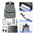 thumbnail image 6 of Haiem Party Shark Cute Lightweight Backpack for School, Classic Basic Water Resistant Casual Daypack for Travel with Bottle Side Pockets, 6 of 8