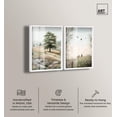 thumbnail image 2 of Blush Cloud Serenity Duo Shadowbox Print Vintage Wall Art by Art Remedy, White Frame, 20 x 30, 2 of 6