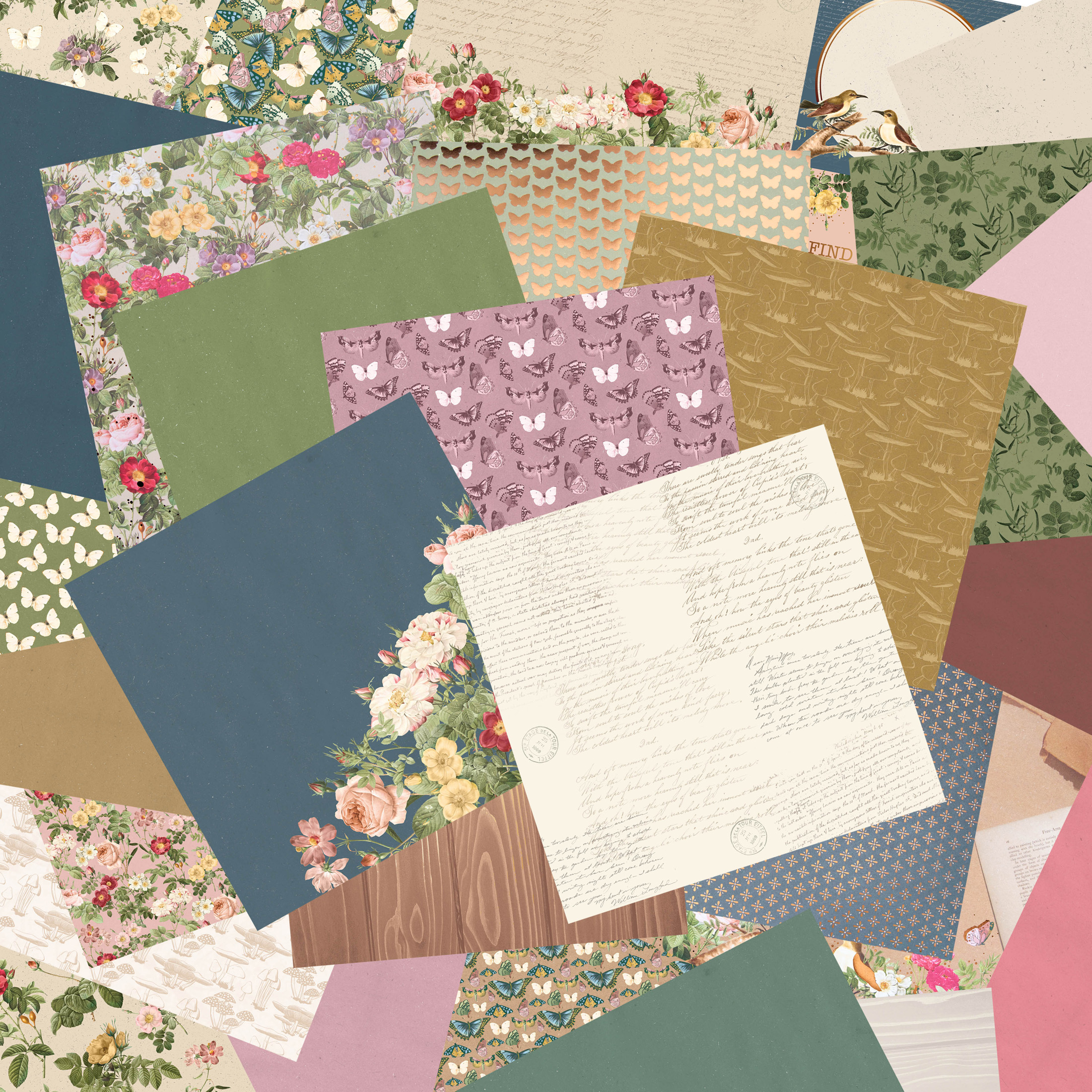 12" x 12" Field Journal Paper Pad by Recollections - Acid and Lignin Free Paper for Scrapbooks - Arts & Crafts - 6 Pack