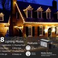 thumbnail image 2 of Joomer Ribbon Christmas Lights, 66ft 200 LED String Lights, 8 Modes Timer Function, Low Voltage Indoor & Outdoor Fairy Twinkle Lights for Home,Garden,Trees, Holiday Decorations(Warm White), 2 of 7