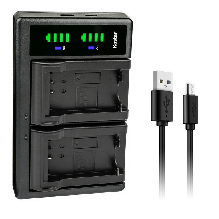 Kastar LTD2 USB Battery Charger Compatible with Panasonic Lumix DMC-FZ70,  Lumix DMC-FZ72, Lumix DMC-FZ100, Lumix DMC-FZ150, Lumix DC-FZ80, Lumix