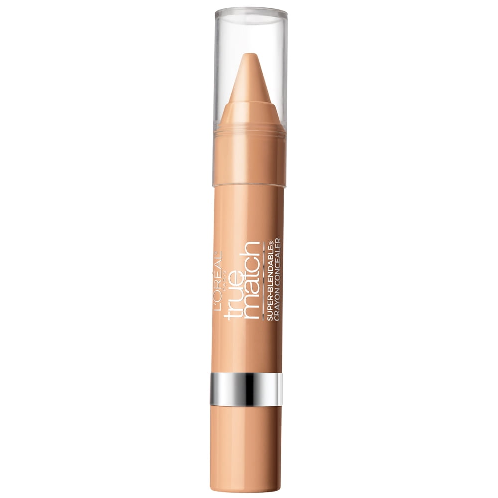 (2 pack) L'Oreal Paris True Match Super Blendable Crayon Concealer, Light and Medium Warm, 0.1 oz
