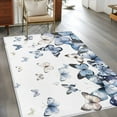 thumbnail image 4 of Area Rug for Living Room, Blue Butterflies Non-Slip Indoor Large Carpet for Bedroom/Dining Room, Elegant Pastoral Butterfly Washable Low-Profile Rectangle Floor Mat Runner Rugs - 2.7 x 5 Ft, 4 of 7