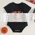 thumbnail image 3 of mgoYE Baby Boys Halloween Clothes Bodysuit Short Sleeve Romper Jumpsuit Outfit 0-18 Months(Black,12M), 3 of 8