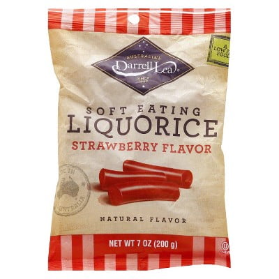 Darrell Lea Soft Eating Strawberry Licorice 7 oz by