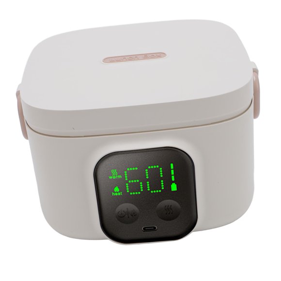 Intelligent Intelligent Constant Temperature Bowl 500ml 7 Gears Timer Fast Heating Insulated Stainless Steel Electric Lunch Container