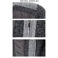 thumbnail image 4 of Cardigan pour Homme à Fermeture Éclair Intégrale, Col Montant, Coupe Ajustée, Chandail Tricoté Décontracté, 4 of 9