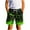 Green, variant on Ovbmpzd Toddler Shorts Girls High Waisted Summer Blue Beach Graphic Prints Drawstring Shorts Sweat Pants Girls 130