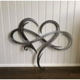 thumbnail image 3 of Tapices De Pared Arte De Pared De Metal Con Corazón, Para Siempre Y Para Siempre Amor En Forma De Corazón Símbolo De Infinito Regalo Para La Boda En Casa Decoración Del Día De San Valentín 30 * 25 Cm, 3 of 5
