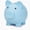 Blue, variant on TYMZDYN Large Piggy Bank, Unbreakable Plastic Money Bank, Coin Bank , Large Size Piggy Banks, Practical Gifts for Birthday, Easter, Christmas (Pink)
