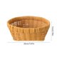 thumbnail image 3 of Cesta de almacenamiento de madera tejida natural | Bandeja organizadora de frutas y aperitivos de mesa | Diseño transpirable de 26 x 9 cm | Decoración rústica de escritorio, 3 of 6