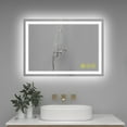 thumbnail image 6 of ANE014-Brio Lighting-GlareGuard - LED Anti-Fog Backlit Illuminated Bathroom Vanity Mirror-28 Inches Tall and 20 Inches Wide, 6 of 7