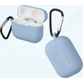 thumbnail image 1 of Silicone Case Compatible with Apple AirPods Pro 2 - Case Protective Cover for Headphones - Light Blue, 1 of 5