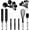 Black, variant on Kaluns 17 Pcs Baking Supplies Set – Non-Stick Baking Utensils – Heat Resistant Baking Sets & Kitchen Essentials with Spatulas and Cooking Utensils